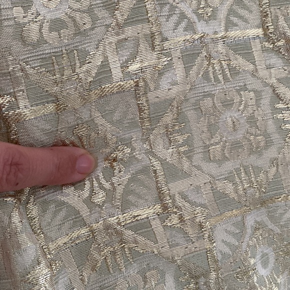 Diane von Furstenberg reno gold metallic shirt dress with pockets - Picture 15 of 17